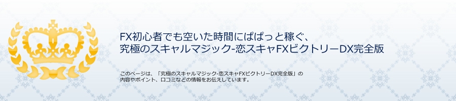 FX���S�҂ł��󂢂����Ԃɂςς��Ɖ҂��A���ɂ̃X�L�����}�W�b�N-���X�L��FX�r�N�g���[DX���S��